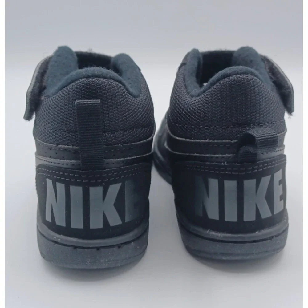 Nike‎ Court Borough Mid Trainers 11 C 'Triple Black' - Nike - 870026 001
